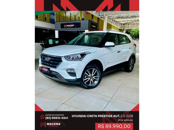 HYUNDAI CRETA 2.0 16V FLEX PRESTIGE AUTOMÁTICO HYUNDAI CRETA 2.0 16V FLEX PRESTIGE AUTOMÁTICO